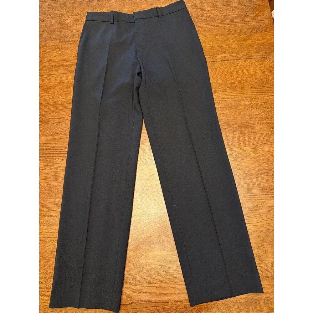 BOSS Hugo Boss Cravin US Dress Pants Mens 30 X 30 Black Wool Blend